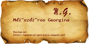 Mészáros Georgina névjegykártya